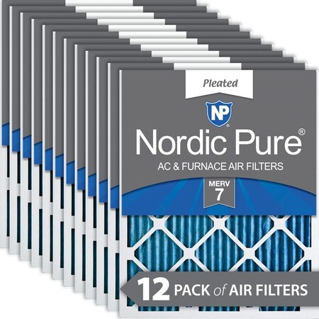 FILTER 18X22X1 MERV 7 MPR 600 12 PIECES ACTUAL SIZE 175 X 215 X 075 MADE IN THE USA